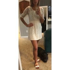 White lace dress